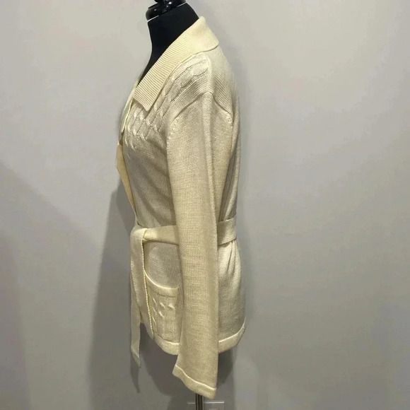 * Vintage * Hudson’s Bay | 1970’s Yellow Cerdigan - Picture 3 of 5